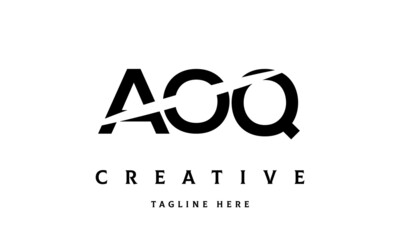 AOQ creative three latter logo vector