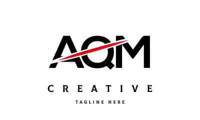 AQM creative three latter logo vector