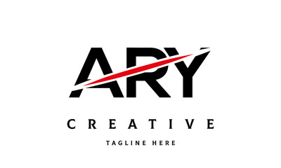 ARY creative three latter logo vector