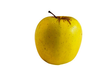 Pomme Golden sur fond blanc