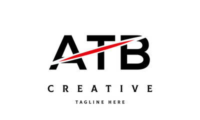 ATB creative three latter logo vector