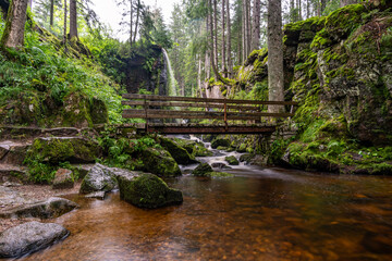 Relaxed hike in the southern Black Forest to the Menzenschwander waterfalls