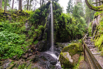 Relaxed hike in the southern Black Forest to the Menzenschwander waterfalls