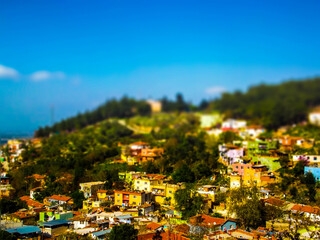 Obraz premium Photo of The City With Tilt and Shift Technique
