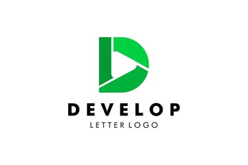 Letter D Logo : Suitable for Company Theme, Technology Theme, Initial Theme, Infographics and Other Graphic Related Assets.