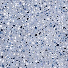 Seamless modern abstract terrazzo pattern swatch. High quality illustration. Random trendy confetti design for textile print or interior design or floor. Colorful micro speckle tile mosaic material.