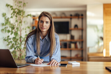 Picture of adult woman, getting a promotion