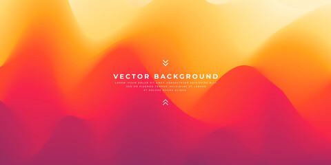 Abstract wavy gradient vector background.