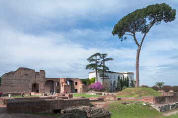 Roma. It is the centremost of the Seven Hills of Rome, is one of the most ancient parts of the city. The site is now mainly a large open-air museum while the Palatine Museum.houses many finds.