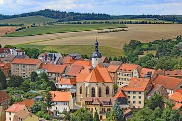 Mansfeld: Altstadt mit St. Georgs-Kirche (1397, Sachsen-Anhalt)