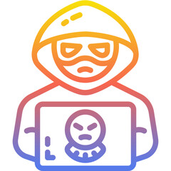 hacker gradient icon