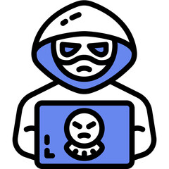 hacker one color icon