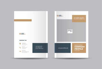 Fototapeta premium Business Brochure Cover Design or Annual Report and Company Profile Cover or Booklet and Catalog Cover 