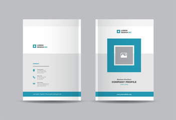Business Brochure Cover Design or Annual Report and Company Profile Cover or Booklet and Catalog Cover  