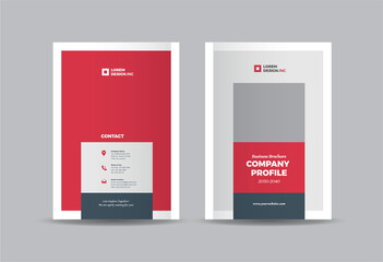 Business Brochure Cover Design or Annual Report and Company Profile Cover or Booklet and Catalog Cover  