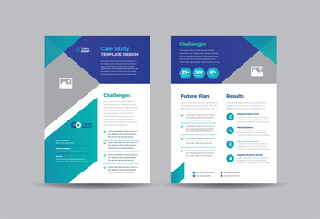 Business Case study or Marketing Sheet and Flyer Design 