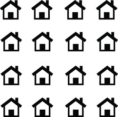 Home icon vector on a white background