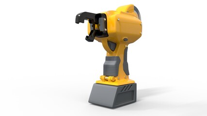 electrical iron rod wire tier tool - isolated computer generated industrial 3D illustration