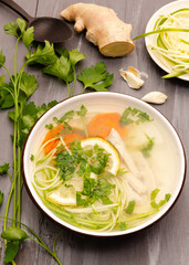 spicy chicken soup