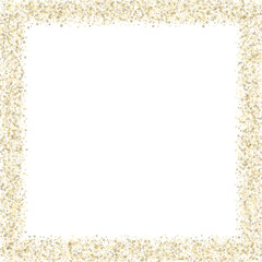 Gold Glitter Stars. Luxury Shiny Confetti.