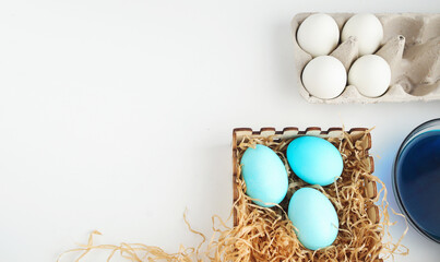 Easter eggs to paint for the celebration of Easter.
