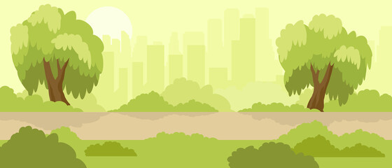 Simple summer landscape