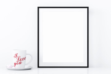 Frame mockup valentine day, 1
