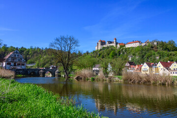 Impressionen aus dem frühlingshaften Harburg an der romantischen Straße in Schwaben