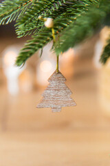 Merry Christmas and Happy New Year. A New Year's background with New Year decorations.New Year's card.