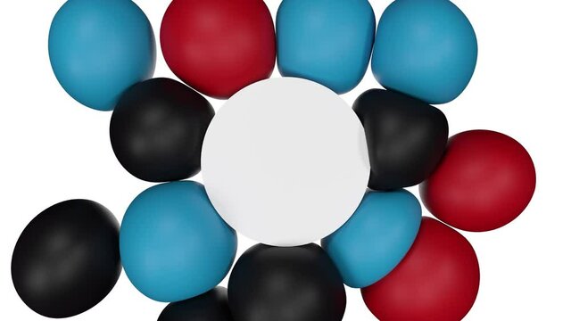 bulles attir&eacute;es par votre logo au centre de l'image