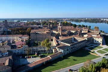 Fototapeta premium Aerial view of Mantova (Mantua), Italy