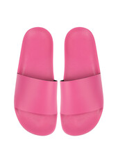 Summer slippers pink color
