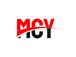 MCY Letter Initial Logo Design Vector Illustration