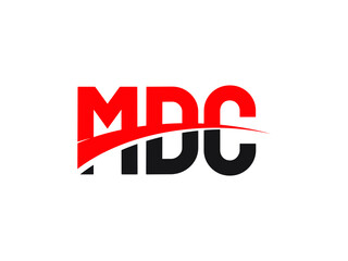 MDC Letter Initial Logo Design Vector Illustration