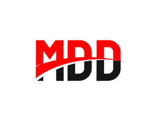 MDD Letter Initial Logo Design Vector Illustration