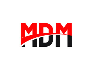 MDM Letter Initial Logo Design Vector Illustration