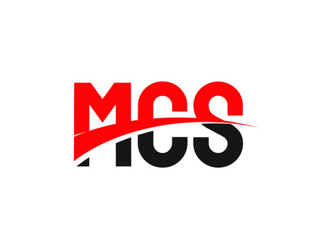 MCS Letter Initial Logo Design Vector Illustration
