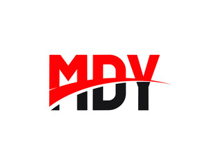 MDY Letter Initial Logo Design Vector Illustration