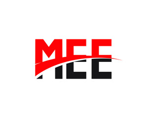MEE Letter Initial Logo Design Vector Illustration