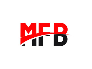 MFB Letter Initial Logo Design Vector Illustration
