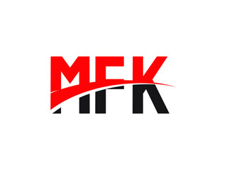 MFK Letter Initial Logo Design Vector Illustration