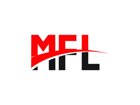 MFL Letter Initial Logo Design Vector Illustration