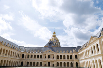 Fototapeta premium The court of honor of the Invalides in Paris, France