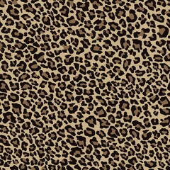 Leopard print vector seamless. Fashionable background for fabric, paper, clothes. Sample of animals