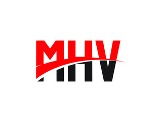 MHV Letter Initial Logo Design Vector Illustration