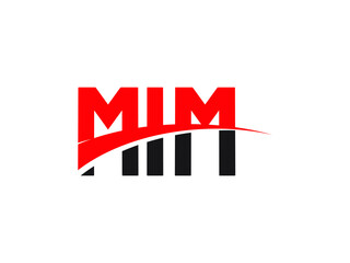 MIM Letter Initial Logo Design Vector Illustration