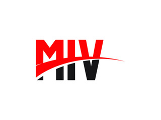 MIV Letter Initial Logo Design Vector Illustration
