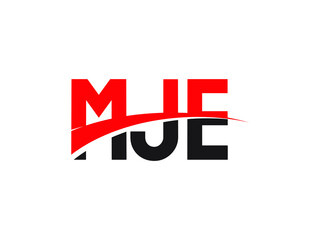 MJE Letter Initial Logo Design Vector Illustration