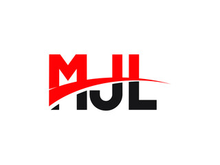 MJL Letter Initial Logo Design Vector Illustration