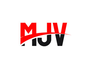 MJV Letter Initial Logo Design Vector Illustration